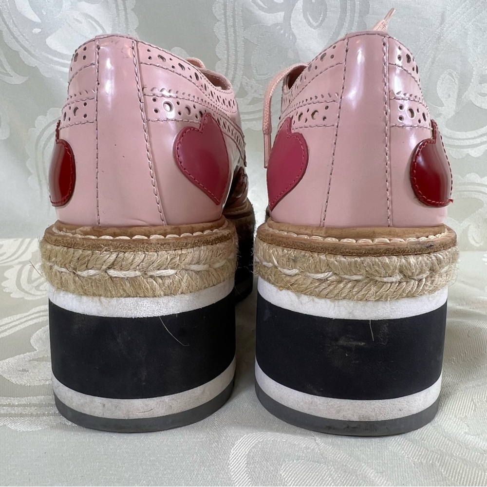 RARE - PRADA Pink Heart Platform Shoes - Picture 8 of 12